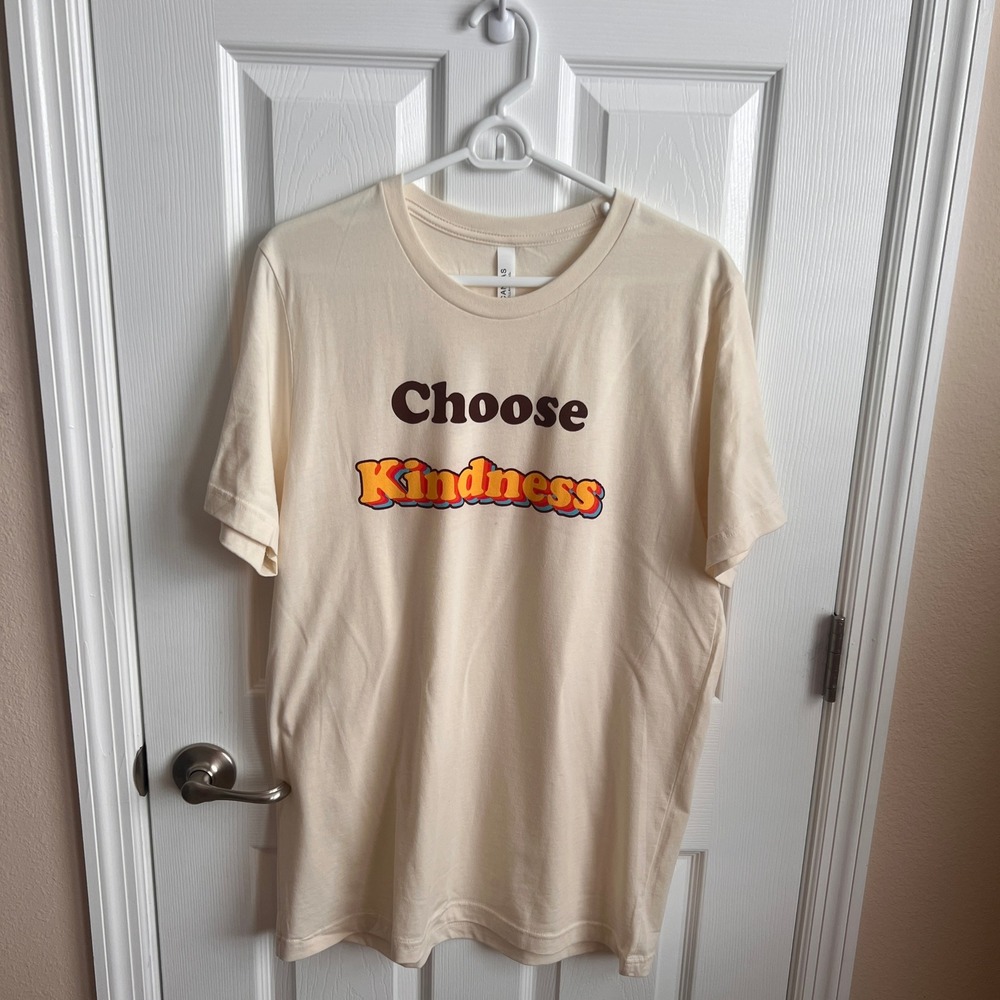 New Bella Canvas Choose Kindness‎ Graphic Tee Short Sleeve Top Casual Large